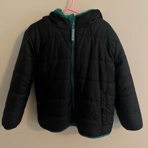 Black Kids Jacket with Hood